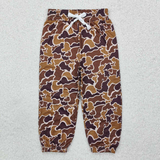 Wholesale kids baby boy brown camo pants