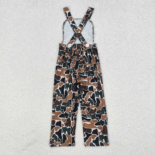 Wholesale kids clothes infant baby boy green camo jumpsuit