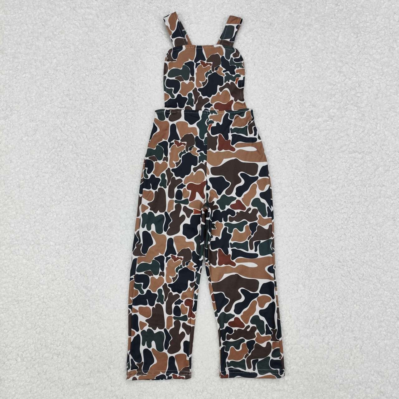 Wholesale kids clothes infant baby boy green camo jumpsuit