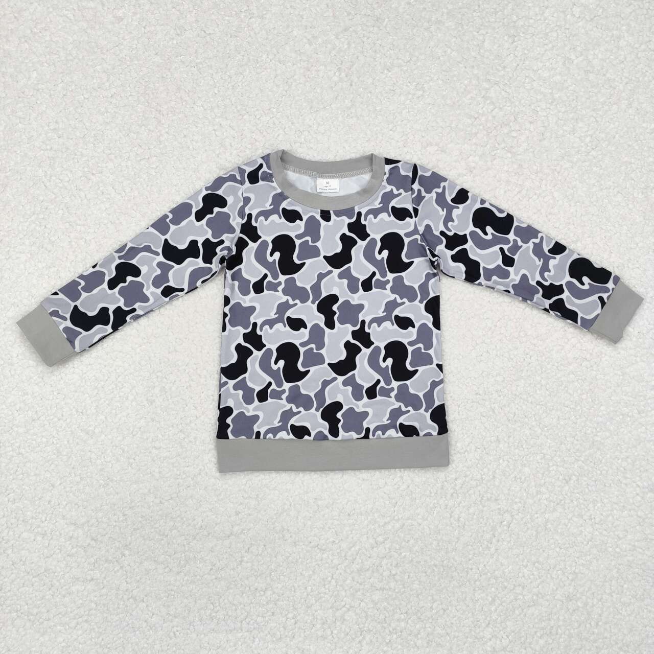 Baby boy long sleeve camo top