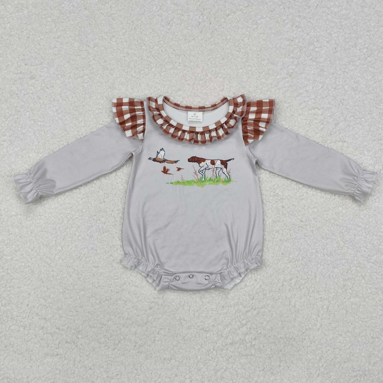 Toddle baby girl hunting season mallard duck dog romper