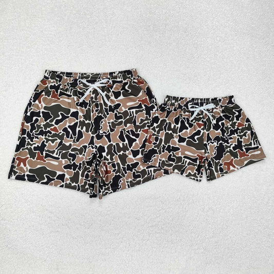 mommy and me camo swim tunks summer shorts