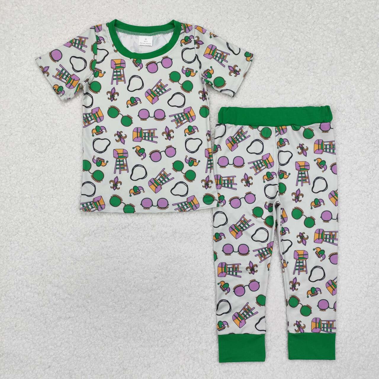 Toddle baby boy Mardi Gras matching clothes