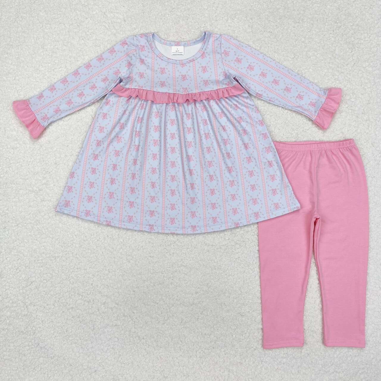 baby girls ballet shoes tunic top matching leggings boutique set