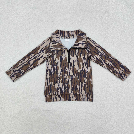 Baby Boy Camo Long Sleeve Pullover Top