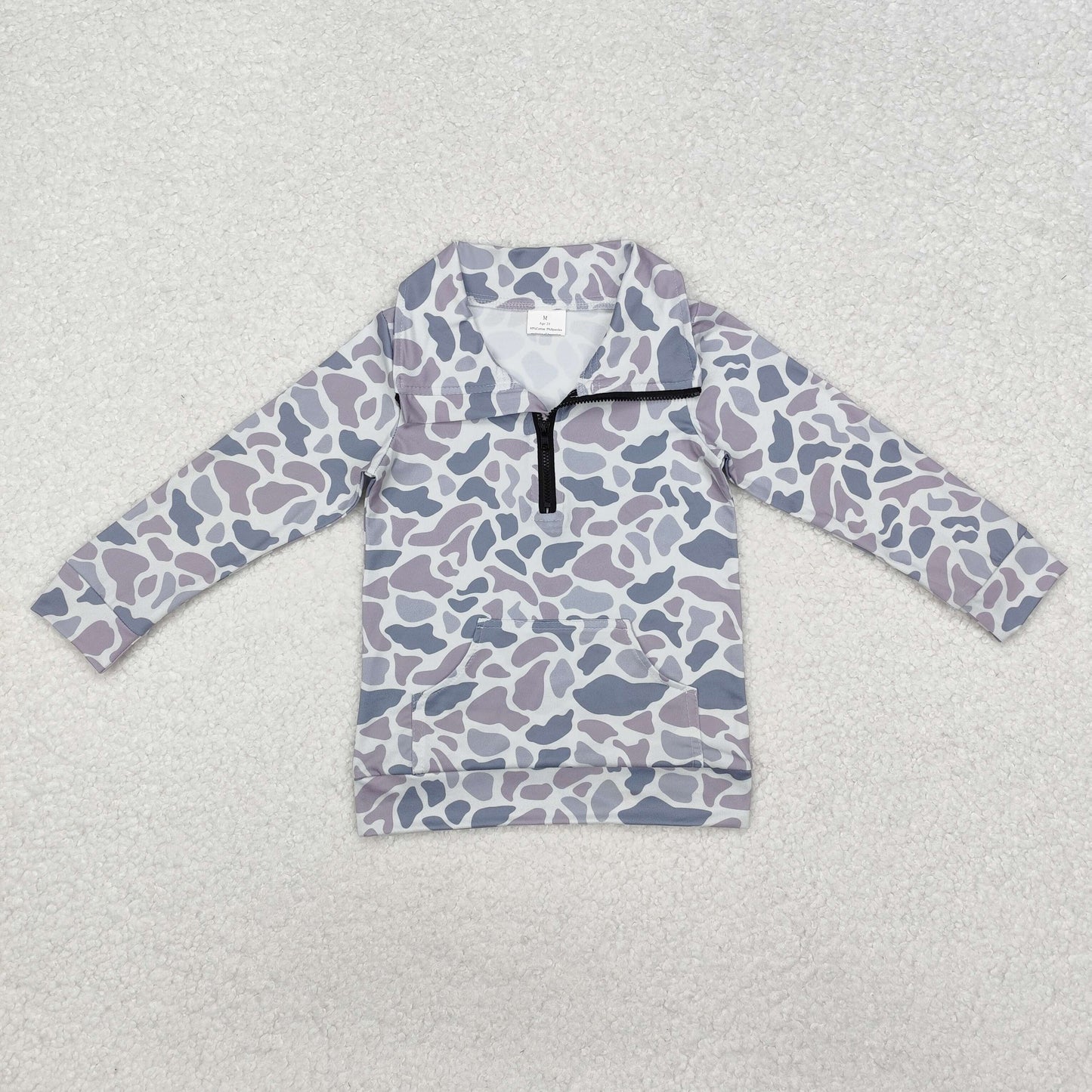 Baby Boy Light Camo Long Sleeve Pullover Top