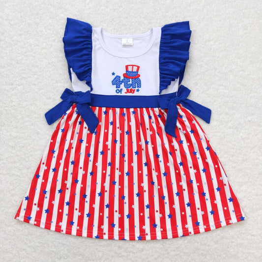 American girls embroidery 4th of july dress