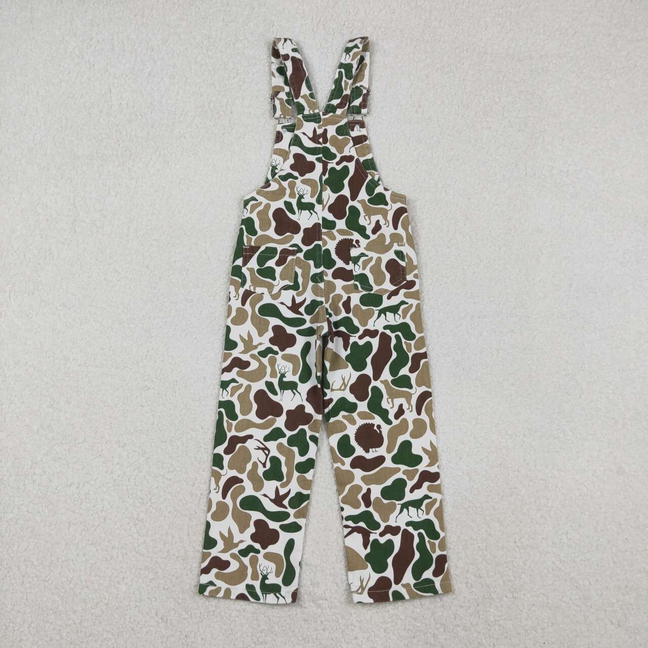 baby toddle girls camo denim overall jumpsuit romper