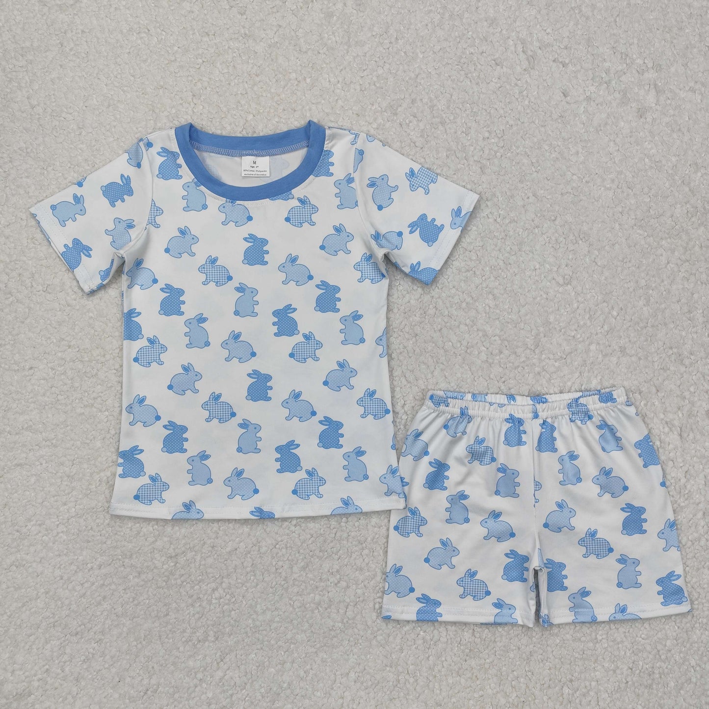 Easter blue bunny baby boy outfit