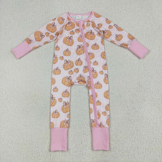 USA SHOP Fall pumpkins baby long sleeve romper