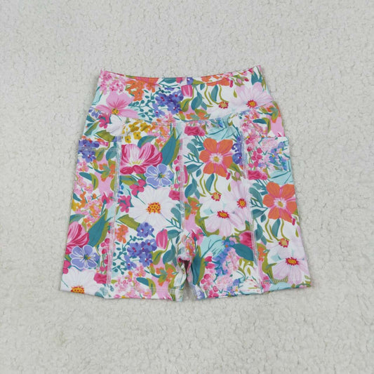 Toddle baby summer floral yoga shorts