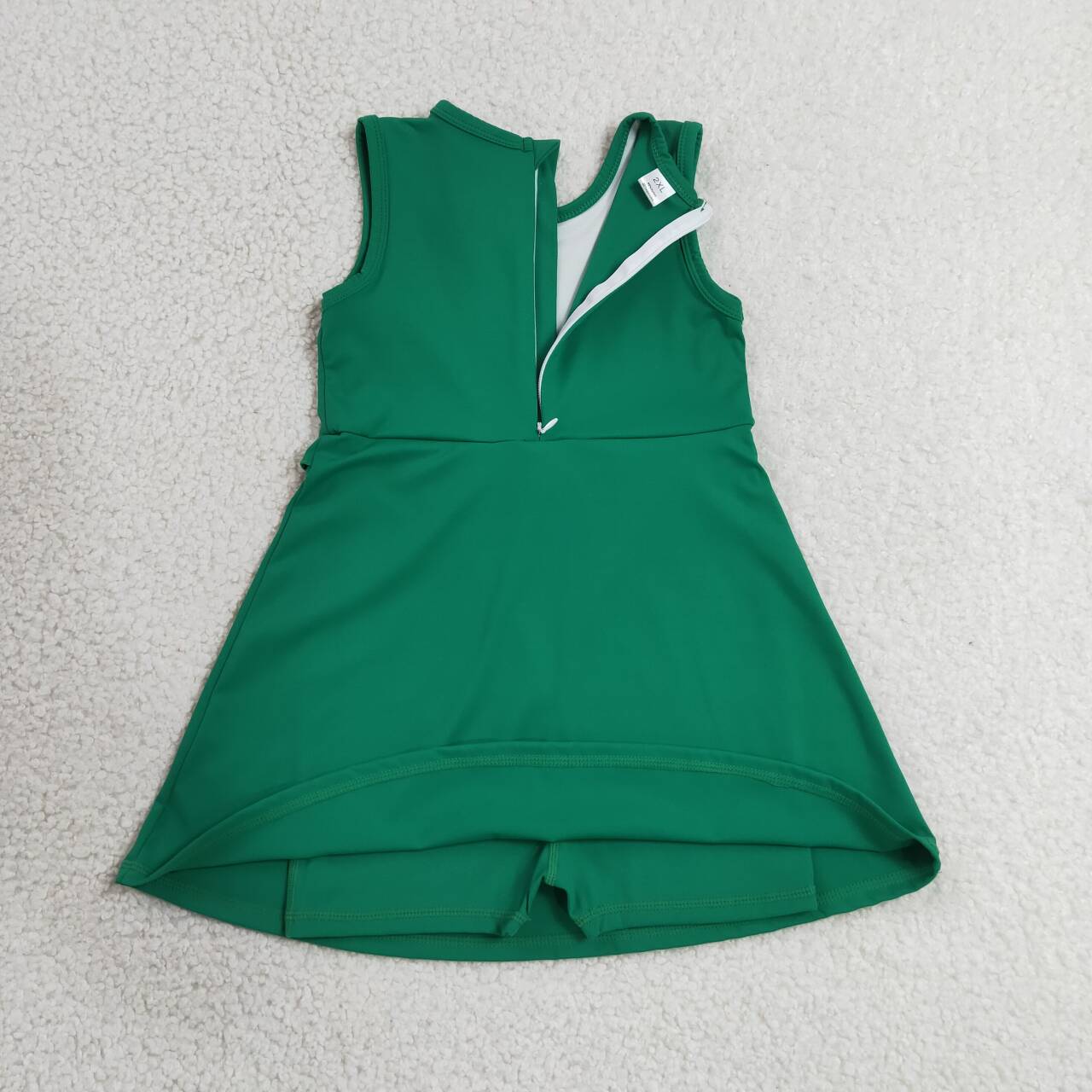Toddle girls green color yoga dress