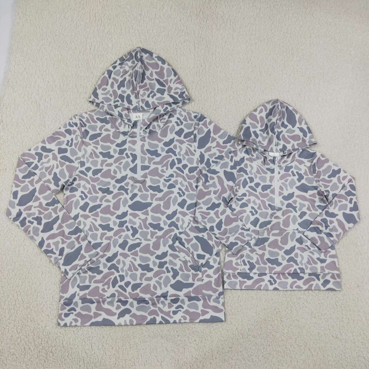 Mommy and Me Camo Long Sleeve hoodie Top