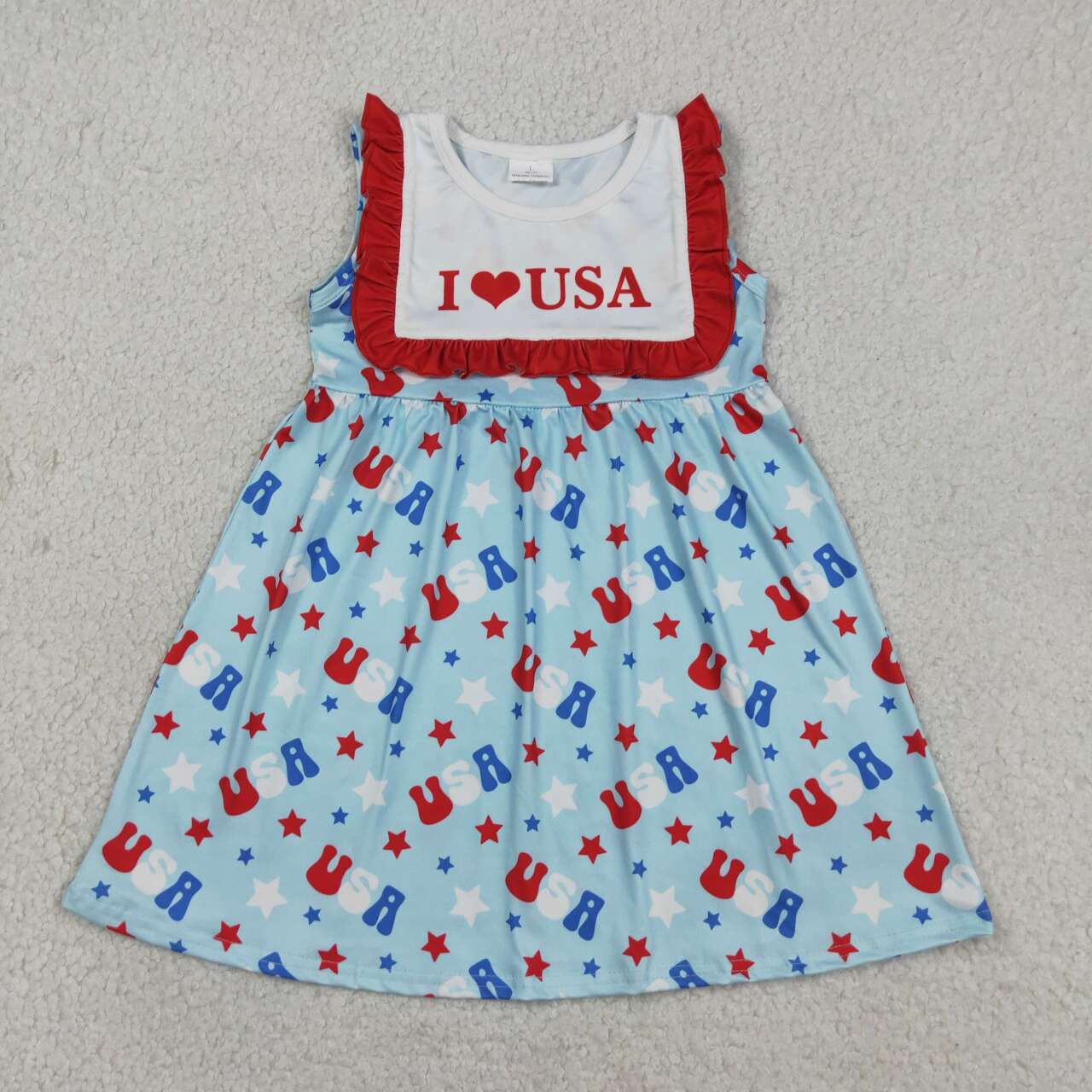 I love USA July 4th girls summer dress
