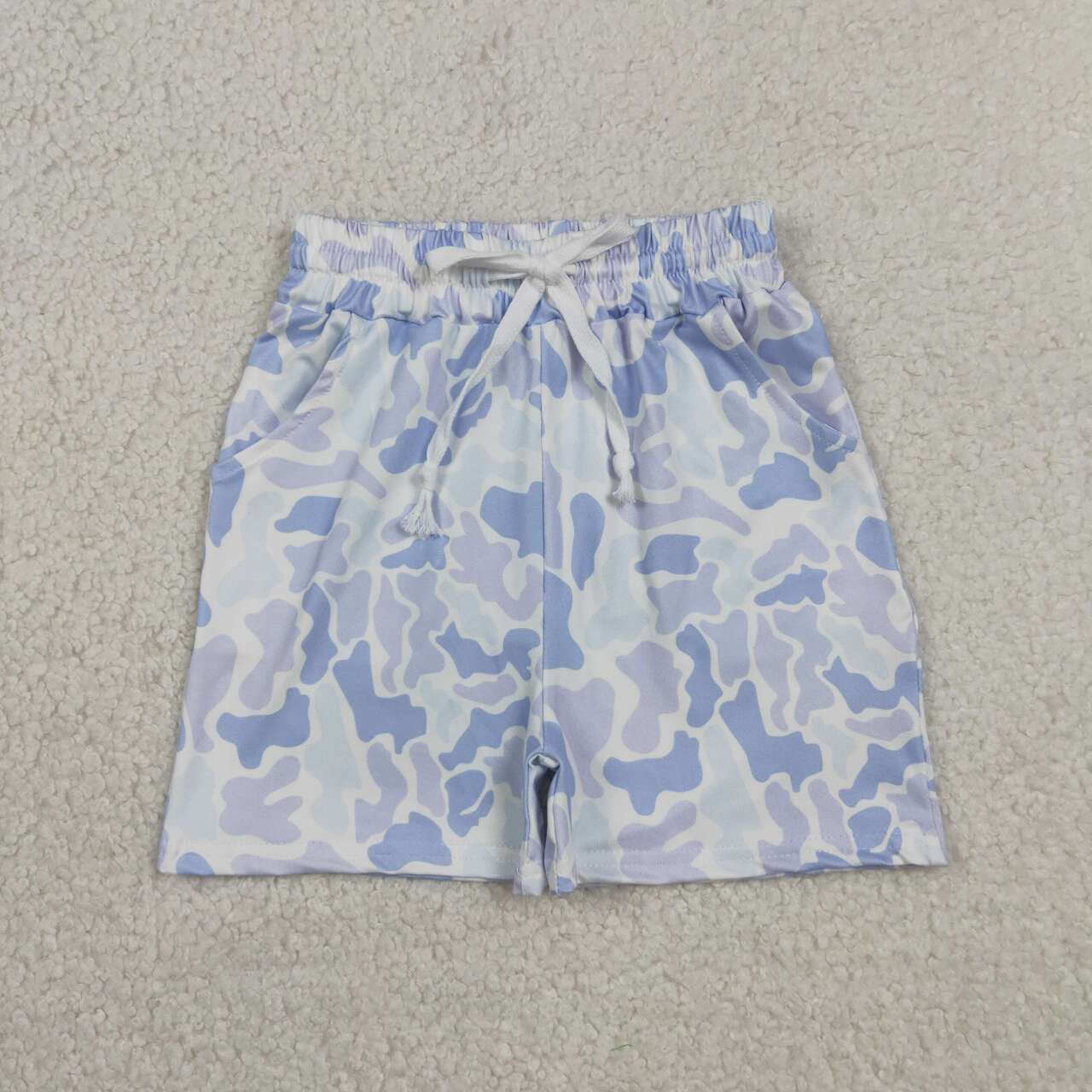 Toddle baby boy blue camo summer shorts