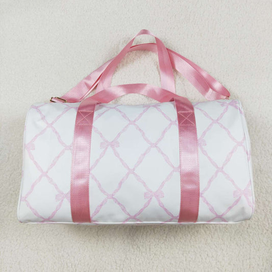 toddle baby girl pink bow sports duffle bag