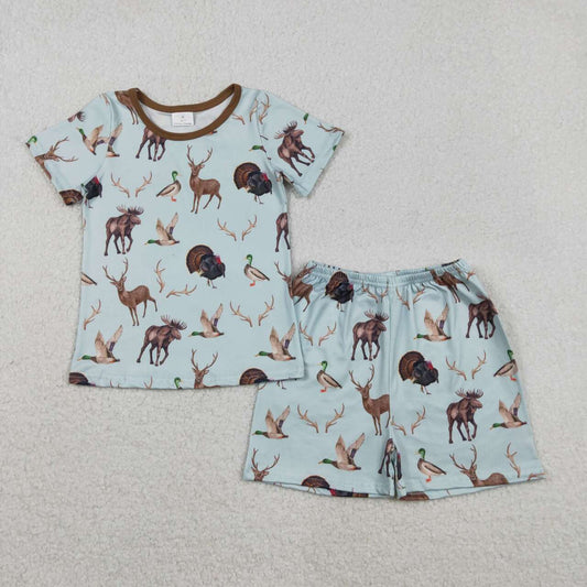 Camo deer duck hunting season kids girls summer outfit