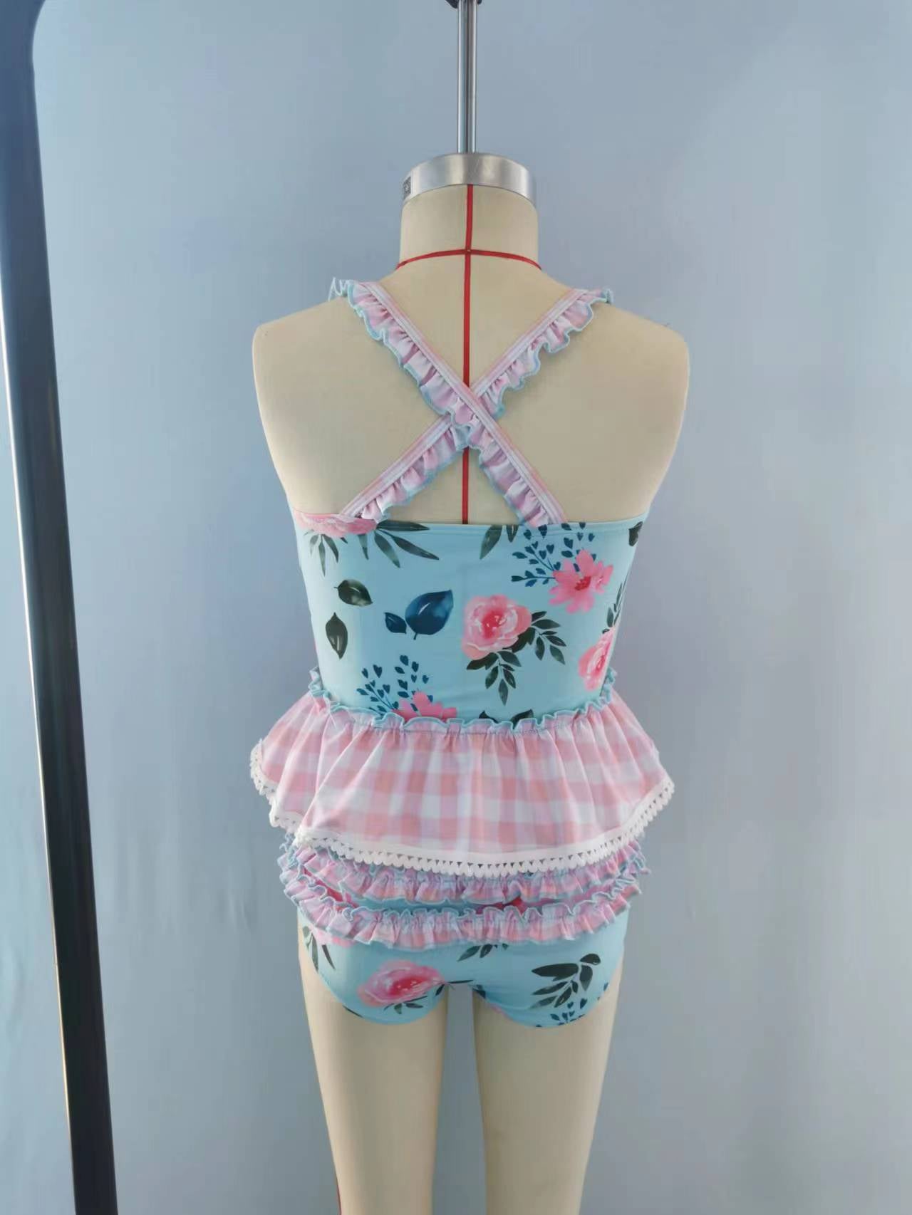 girls floral bathing suit kids swimwear preorder