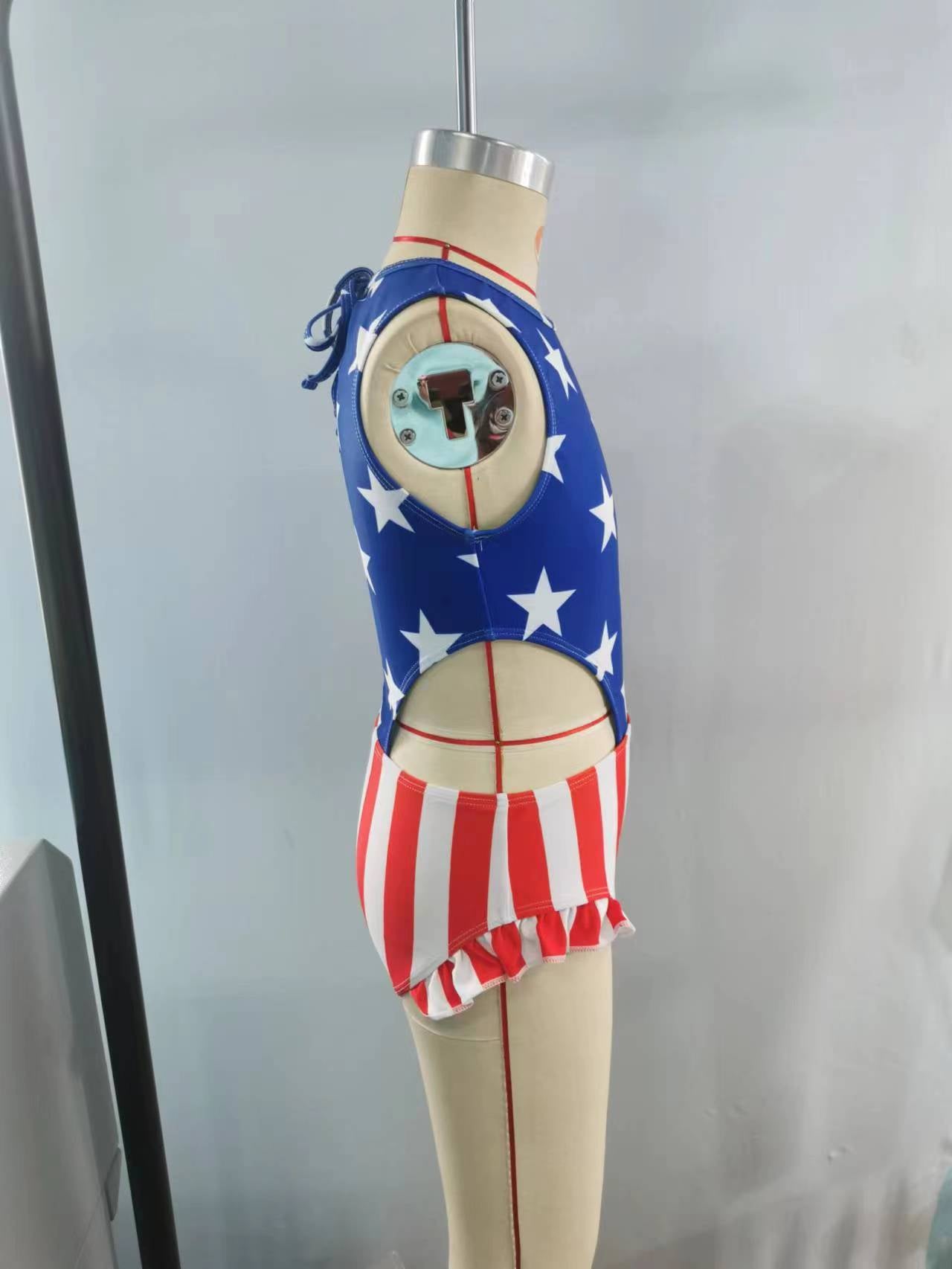 girls July 4th one piece swimwear preorder