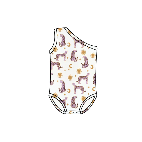 toddle girls tiger print one piece swimsuit preorder