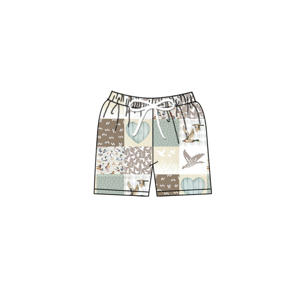 baby boy mallard duck swim trunks preorder