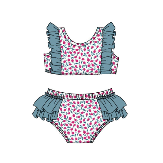flower girls two pieces swimwear preorder