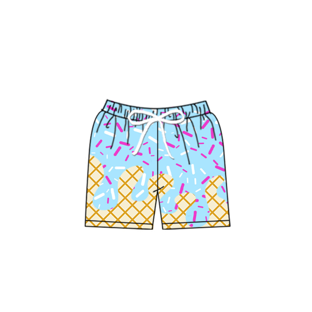 Blue ice cream baby summer swim trunks preorder