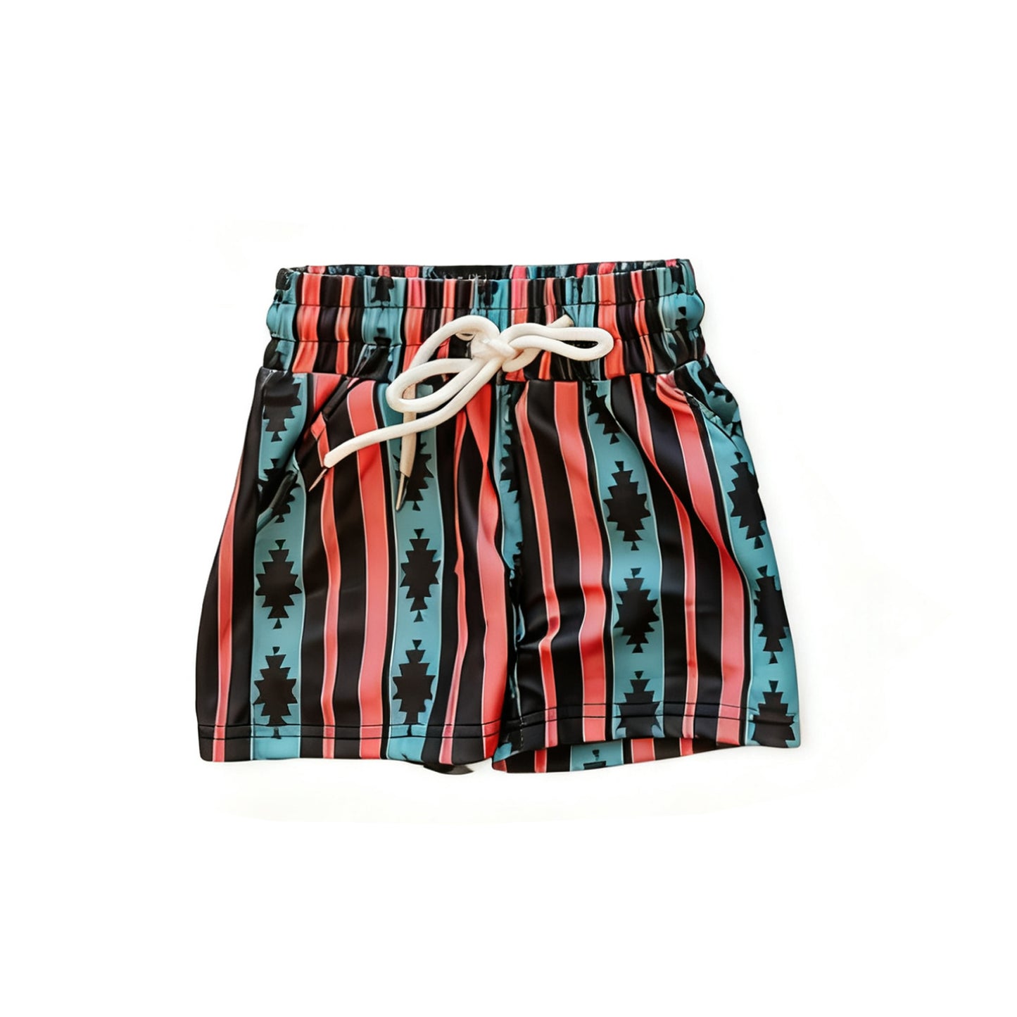 Baby boy western summer swim trunks preorder