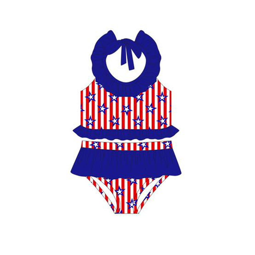 Star design baby two pieces bathing suit kids swimwear preorder