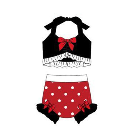 Princess design baby two pieces bathing suit kids swimwear preorder