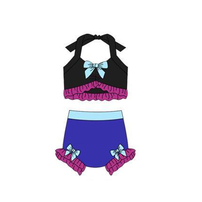 Princess design baby two pieces bathing suit kids swimwear preorder