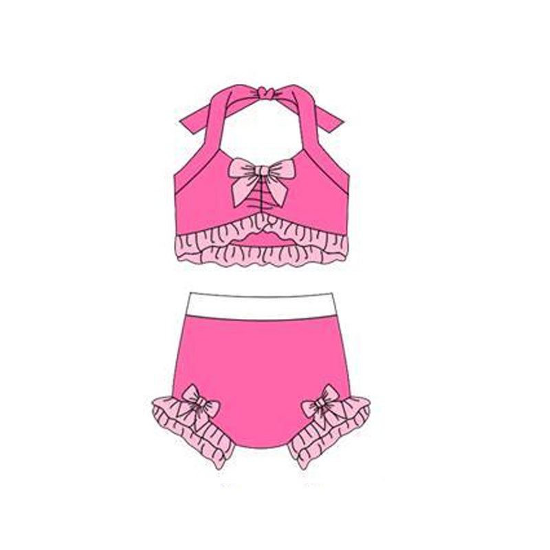 Princess design baby two pieces bathing suit kids swimwear preorder