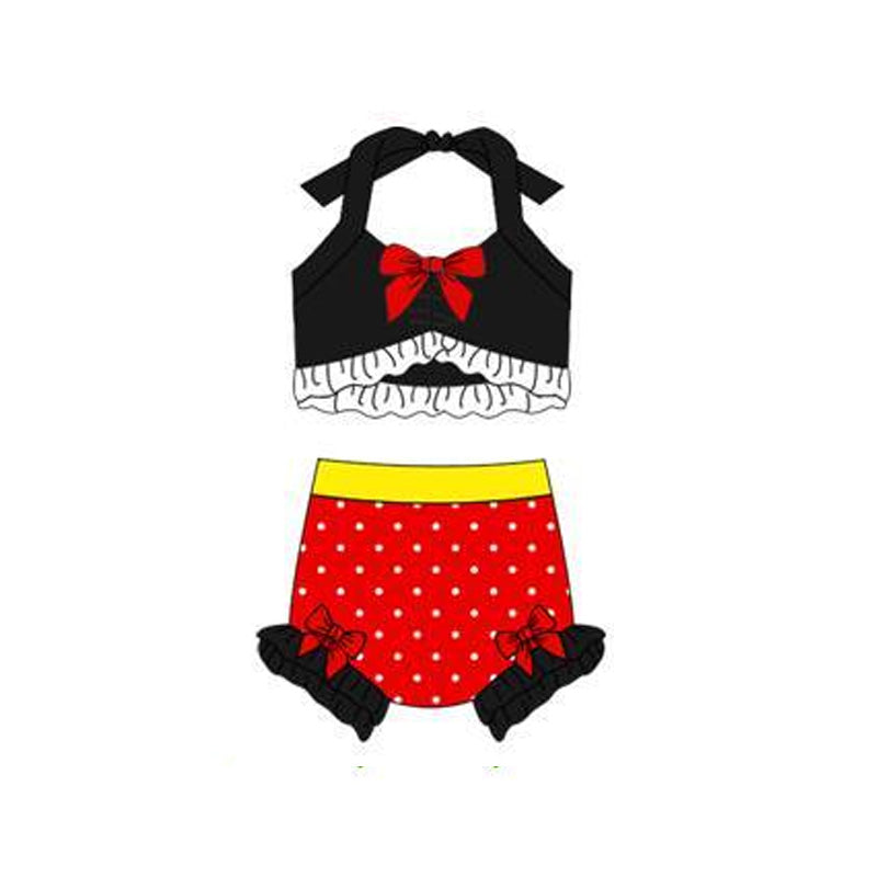 Princess design baby two pieces bathing suit kids swimwear preorder