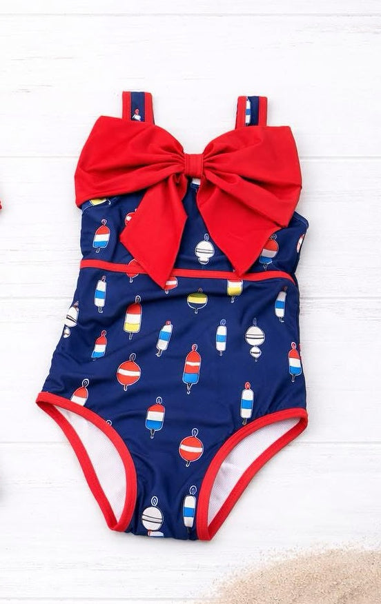 One piece fishing bathing suit kids swimwear preorder