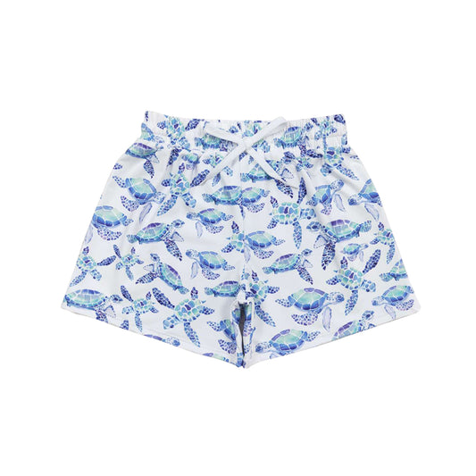 Baby boy sea turtle summer swim trunks preorder