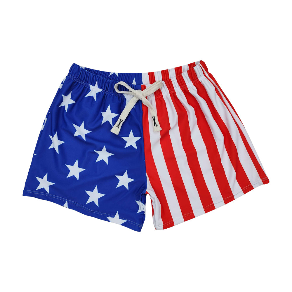 Baby boy July 4th summer swim trunks preorder