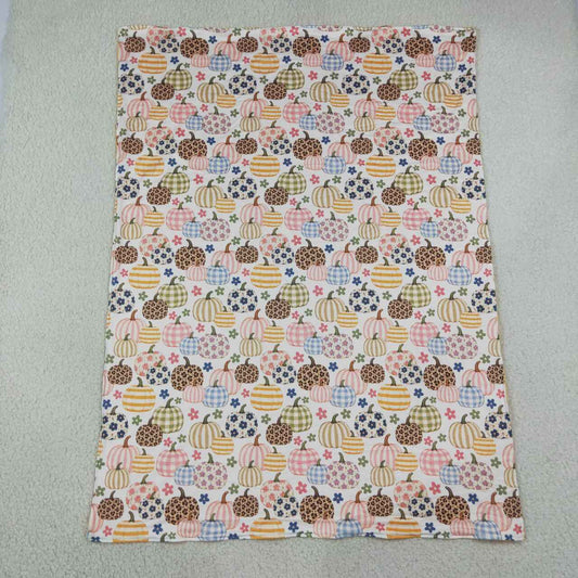 toddle kids colorful pumpkins print soft blanket