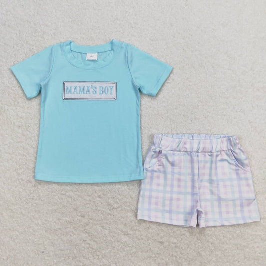 embroidery mamas boy summer outfit
