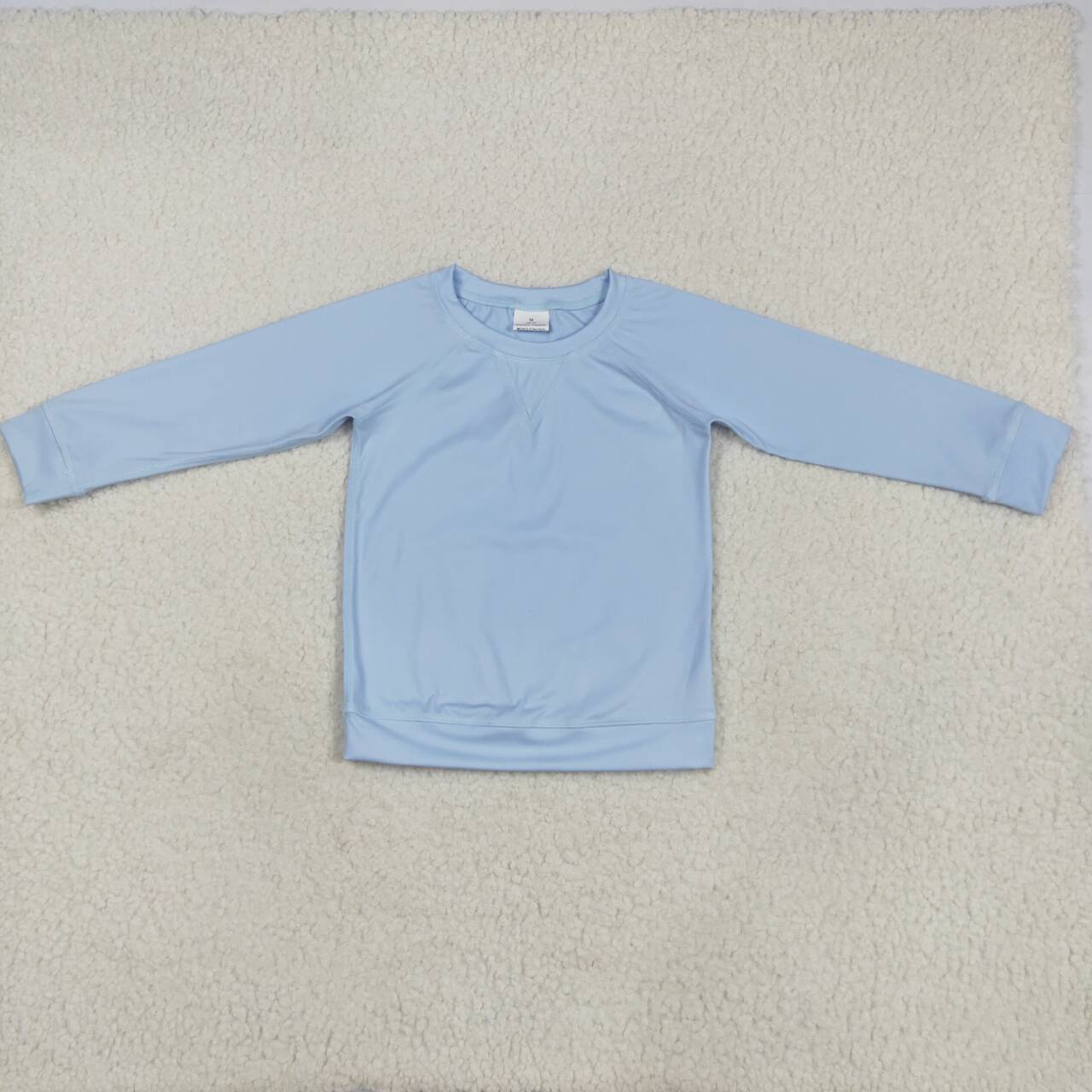 Baby Girls Light Blue Active Wear Long Sleeve Yoga Top