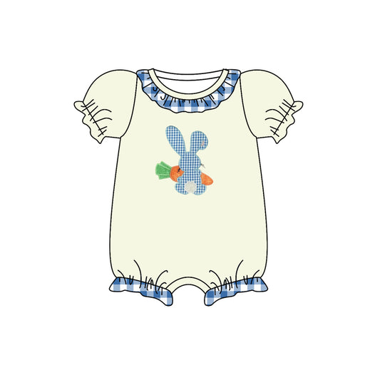 toddle girls carrot bunny Easter  romper preorder