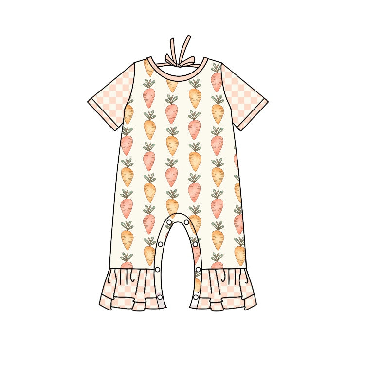 toddle girls Easter carrot romper preorder