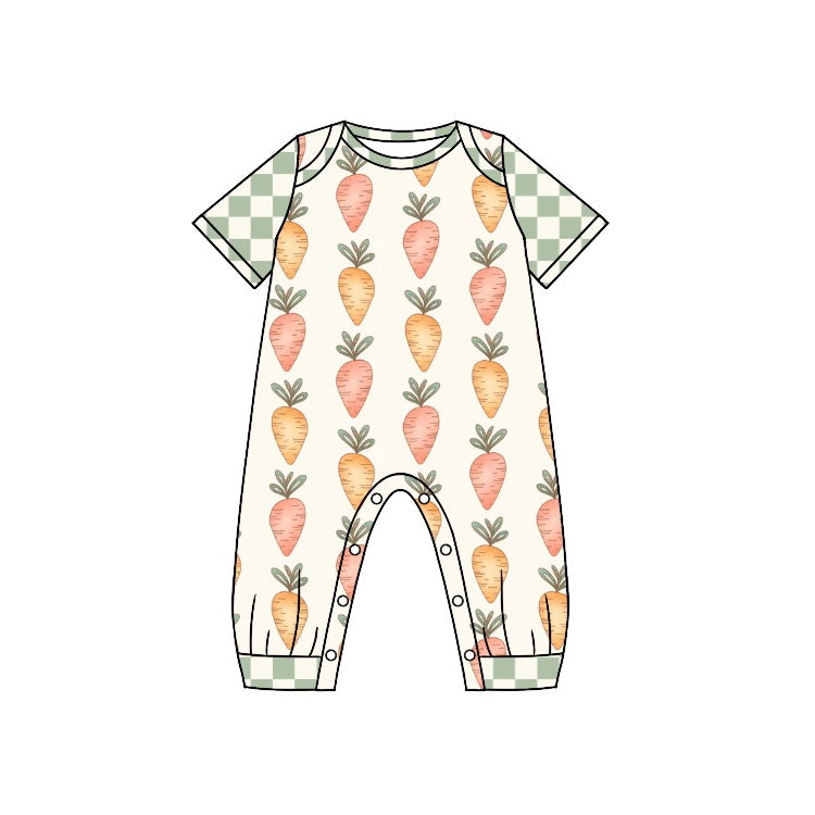 toddle boy Easter carrot romper preorder