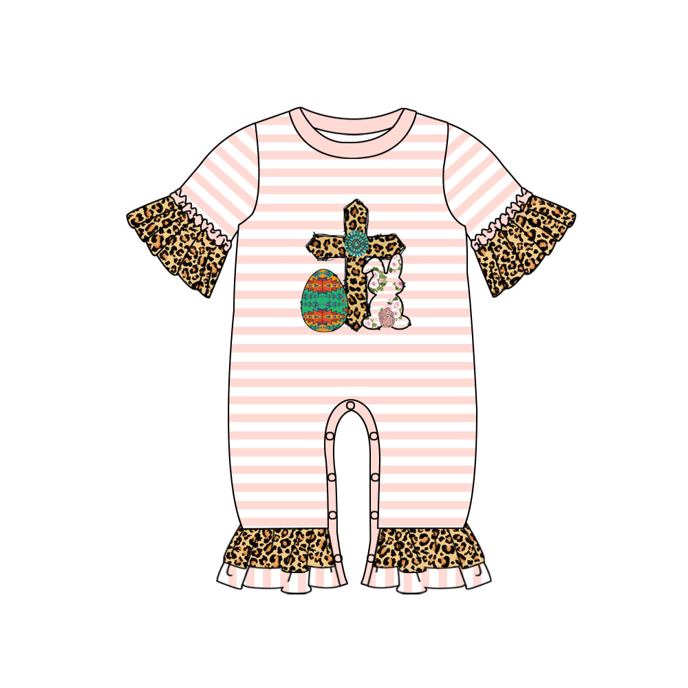 toddle girls Easter bunny cross romper preorder