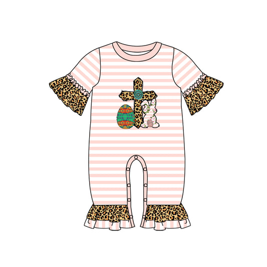 toddle girls Easter bunny cross romper preorder