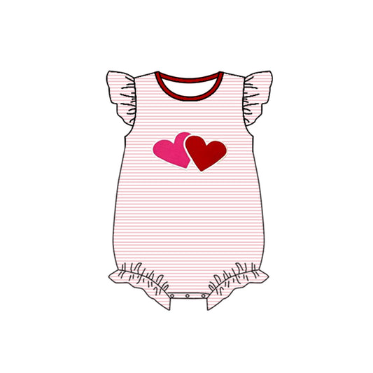 toddle girls Valentines day heart romper preorder