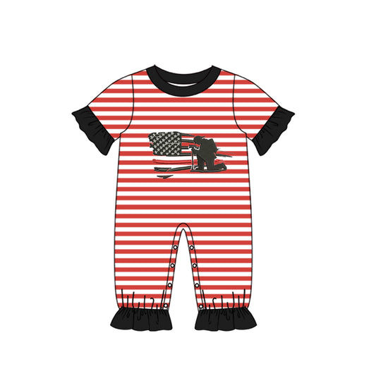 toddle girl Firefighter romper preorder