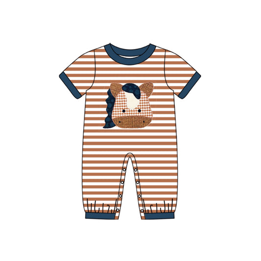 toddle baby boy farm cow romper preorder