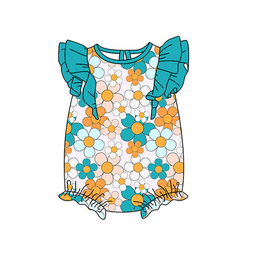 baby girls sunflower romper preorder