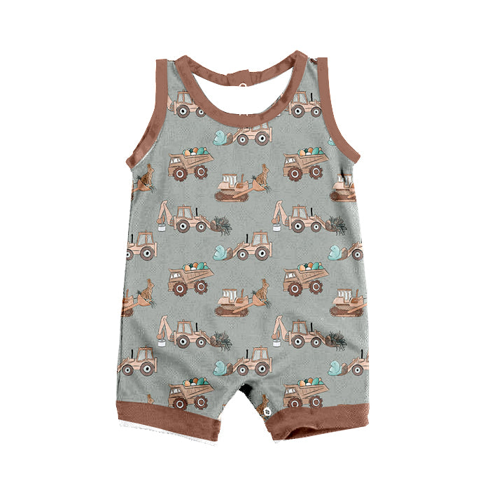 toddle baby easter bunny construction romper preorder