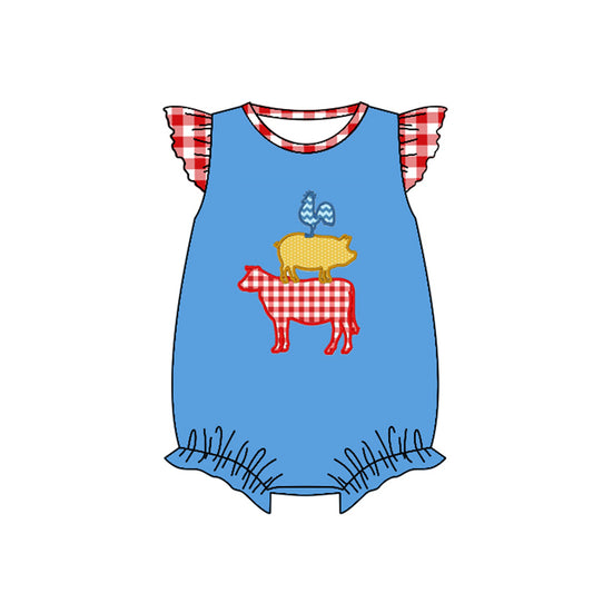 toddle girls  farm animal romper preorder